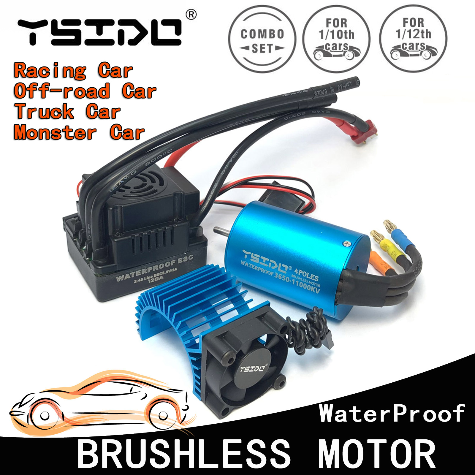 Brushless Motor 3650 - YSIDO 3650 3600KV 5400KV 9500KV Bürstenloser