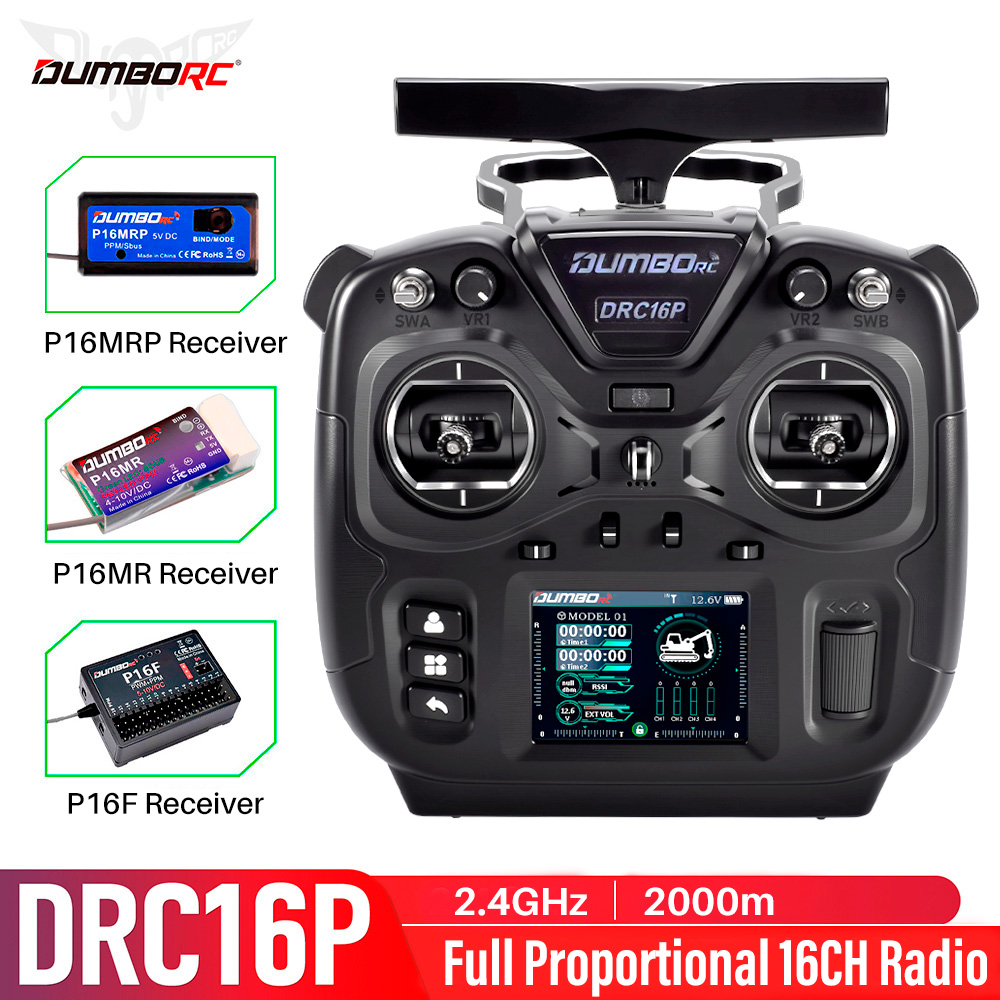 Rc Hobby Car - DUMBORC RC-Sender DRC16P 16-Kanal Trainermodus für