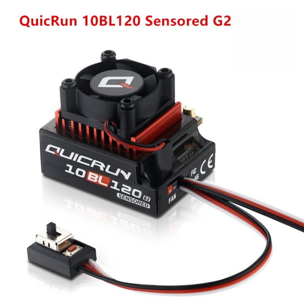 Rc Hobby Motors - FATJAY Hobbywing QUICRUN-10BL-120-G2 120 A ESC-sensorter
