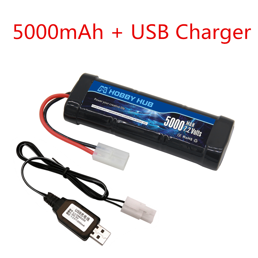7,2 V 5000 mAh Ni-MH-Akku mit  – Rc And Hobby Bewertung und Preis