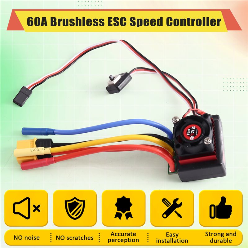 AINY-60A Bürstenloser ESC-Gesc – Brushless Motor 3650 Bewertung und Preis